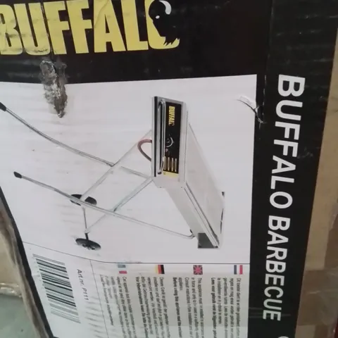 BUFFALO  FOLDING GAS/LPG TWIN GRILL BARBECUE ON WHEELS
