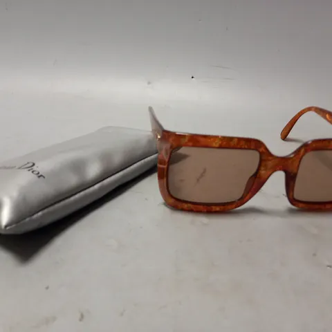 CHRISTIAN DIOR RED TINTED SUNGLASSES