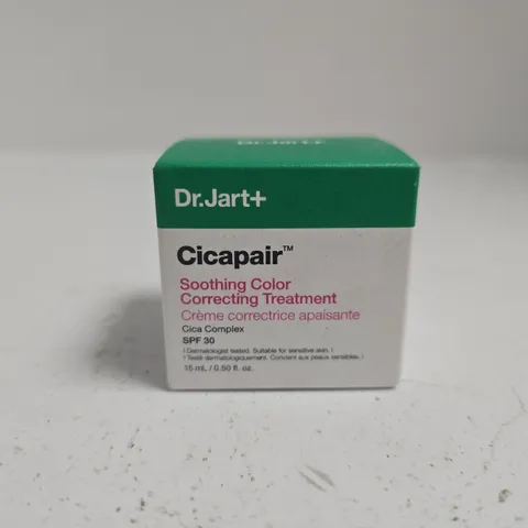 BOXED AND SEALED DR.JART+ CICAPAIR SOOTHING COLOUR CORRECTING TREATMENT (15ML)