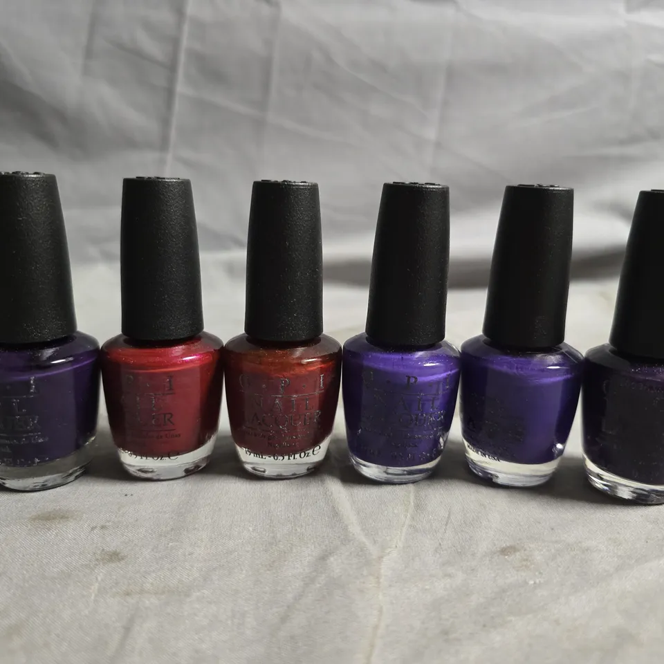 OPI NAIL LACQUER – 6 BOTTLE SET, ASSORTED COLOURS