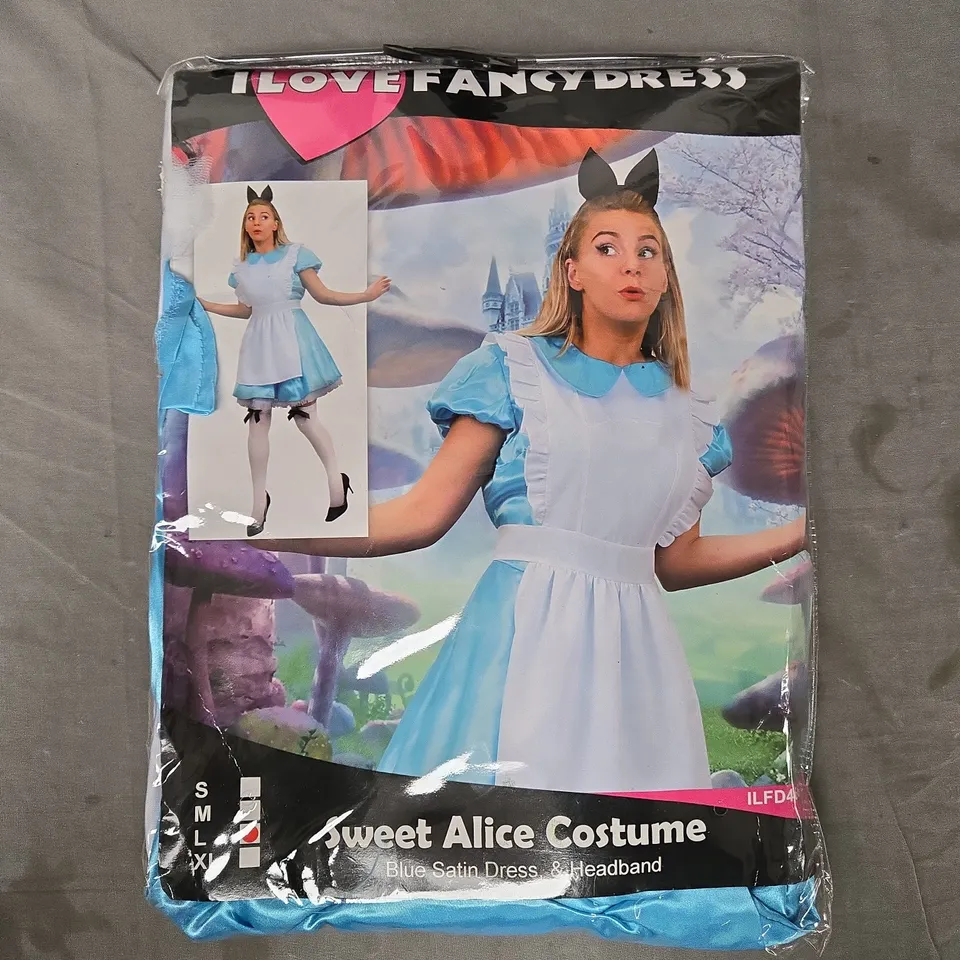 I LOVE FANCY DRESS SWEET ALICE COSTUME - SIZE LARGE