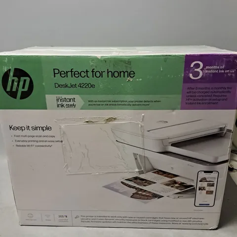 BOXED DESKJET 4220E PRINTER WHITE