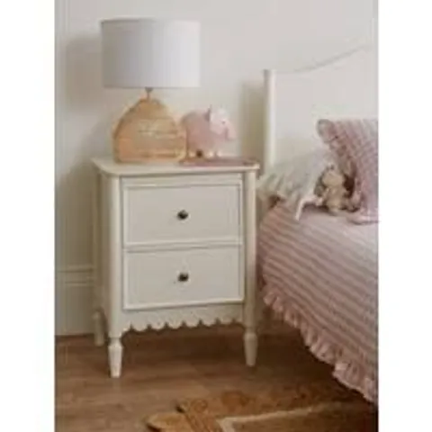 VERY HOME SCALLOP BEDSIDE CHEST - COLLECTION ONLY