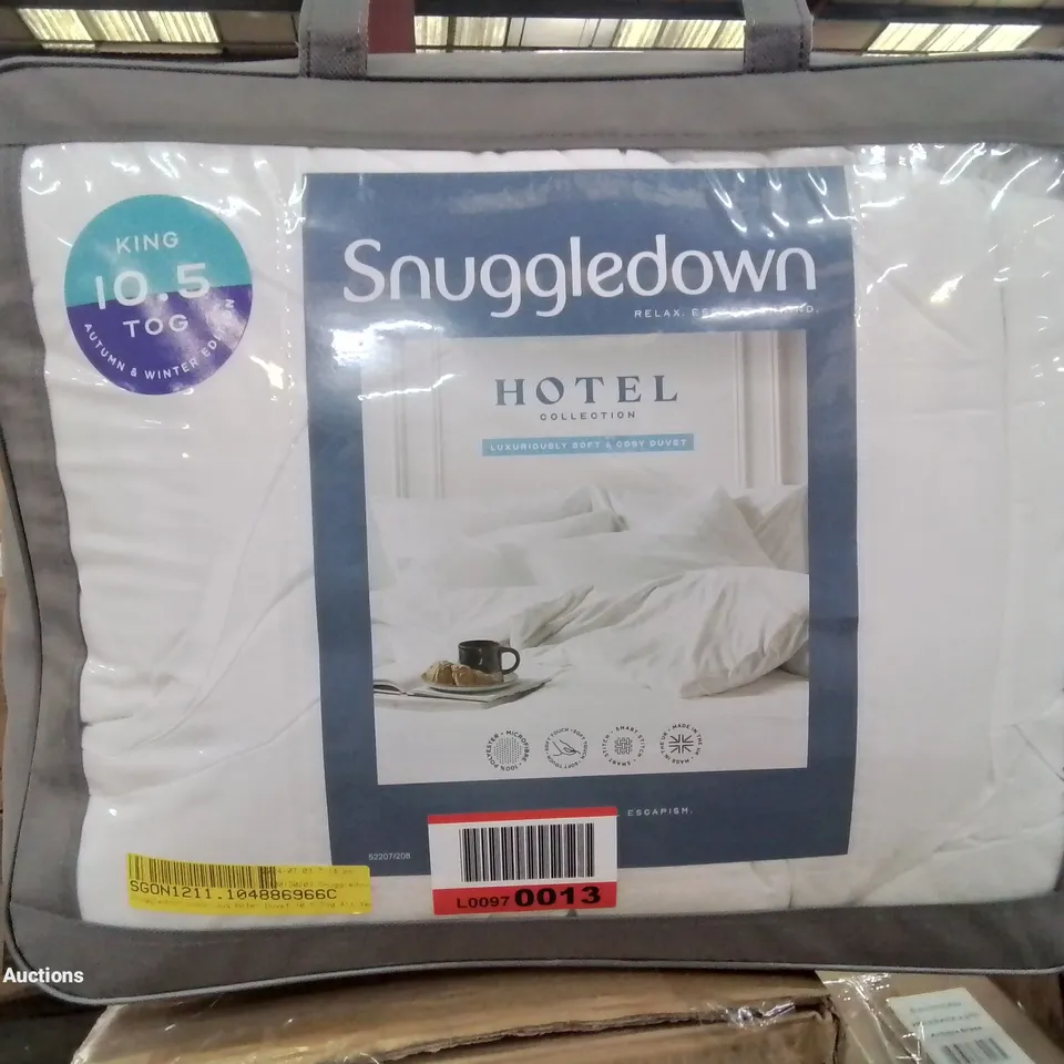 BAGGED SNUGGLEDOWN LUXURIOUS HOTEL QUALITY KING SIZE 10.5 TOG DUVET