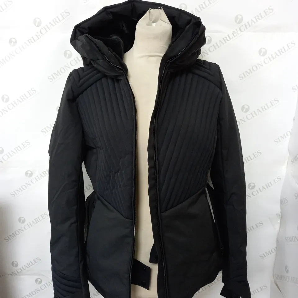 SKI OYSHO PRIMALOFT PADDED BLACK COAT - EUR M 