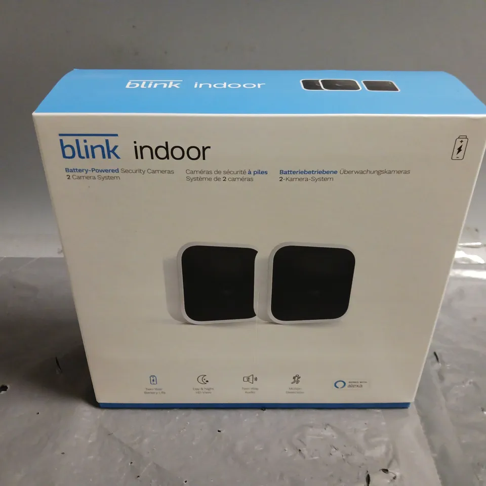 BOXED BLINK INDOOR BATTERY POWERED CAMERAS