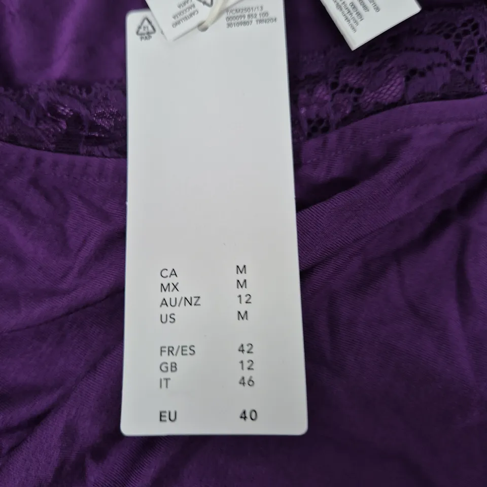 TRIUMPH TIMELESS SENSUALITY NIGHTDRESS – PURPLE, UK 12 (EU 40)