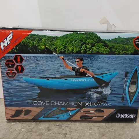 BOXED HYDRO-FORCE COVE CHAMPION 1 PERSON KAYAK (1 BOX)