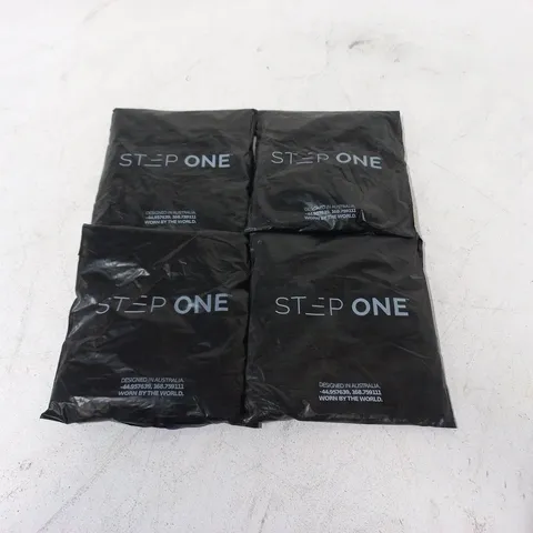 LOT OF 4 ASSORTED BAGGED STEP ONE TRUNKS - ALL M
