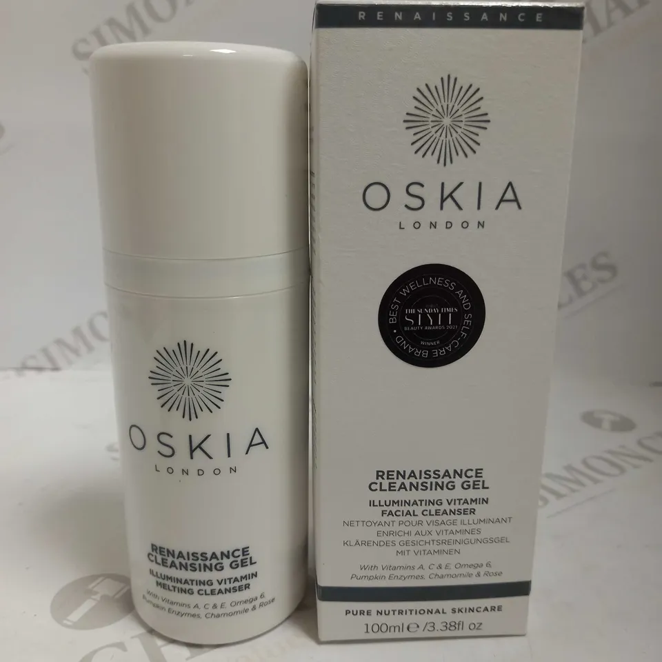 OSKIA RENAISSANCE CLEANSING GEL ILLUMINATING VITAMIN MELTING CLEANSER 100ML