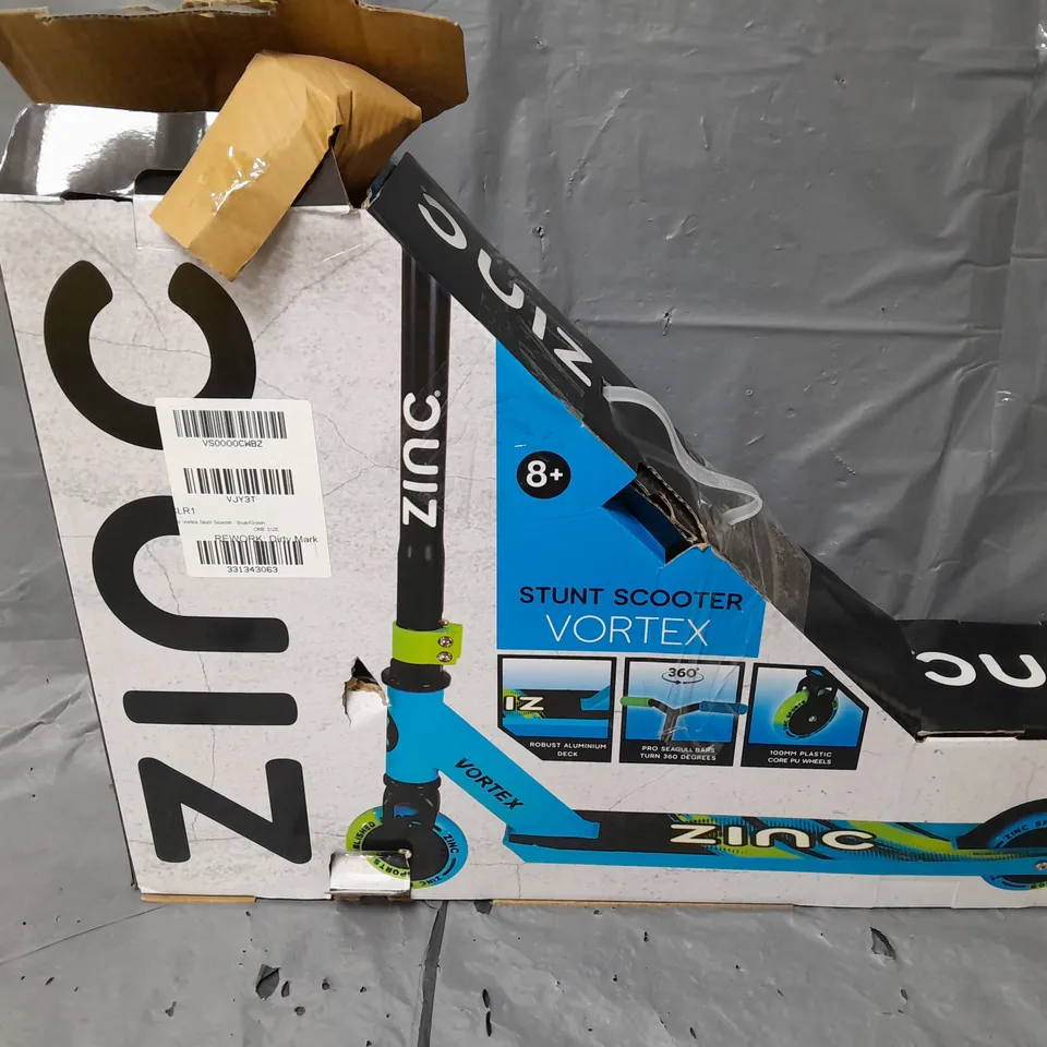 BOXED ZINC STUNT SCOOTER VORTEX 