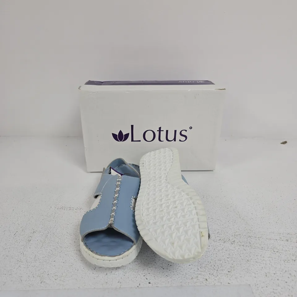 LOTUS ASTRID ULP231 PALE BLUE LEATHER SANDALS – (EU 38) WOMEN'S