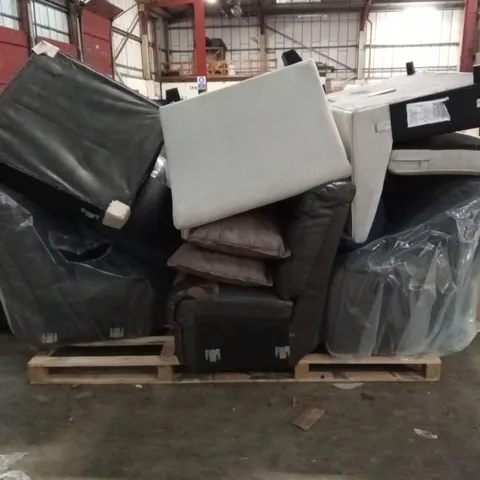PALLET OF ASSORTED DESIGNER SOFAS AND SOFA PARTS