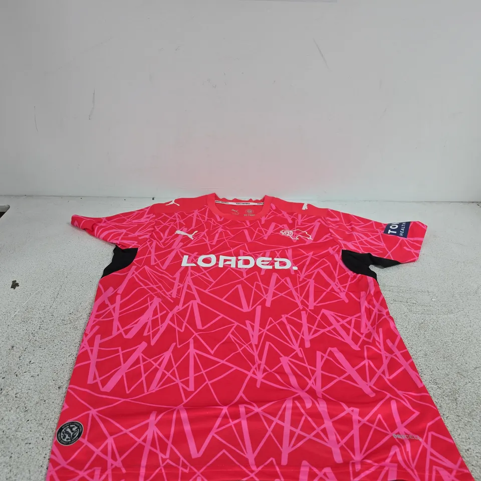 PUMA DERBY COUNTY FOOTBALL CLUB JERSEY SIZE EU XXL