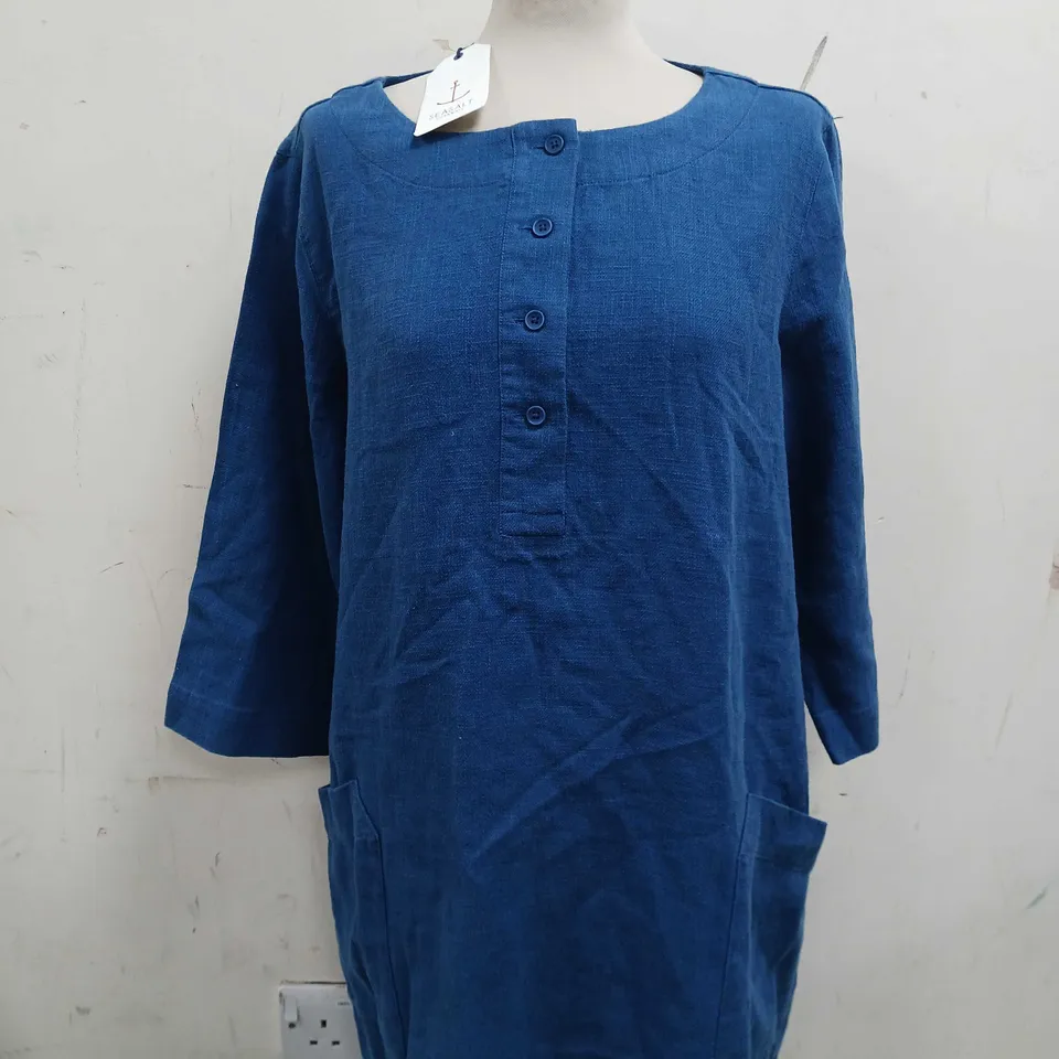 SEASALY CORNWALL BLUE JAY ROCK TUNIC - UK SIZE 12