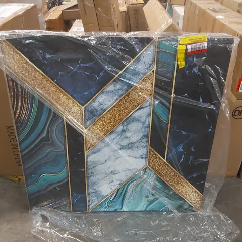 BAGGED MODERN MARBLE WRAPPED CANVAS PRINT