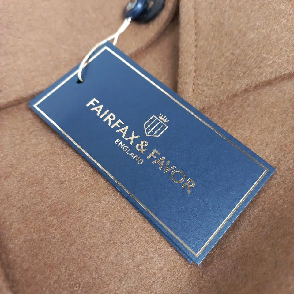 FAIRFAX & FAVOR THE CALLIE RELAXED WOOL JACKET – TAN, SIZE 18 (MEN)