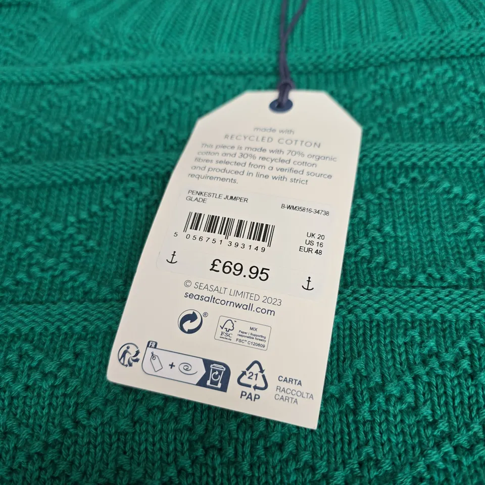 SEASALT CORNWALL PENKESTLE JUMPER - SIZE 20