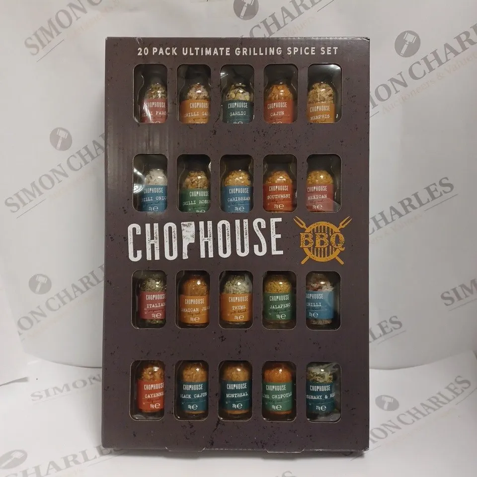 BOXED 20 PACK CHOPHOUSE ULTIMATE GRILLING SPICE SET  RRP £27.99