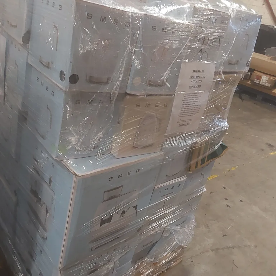 PALLET CONTAINING APPROXIMATELY 86x HOME DOMESTIC APPLIANCES
