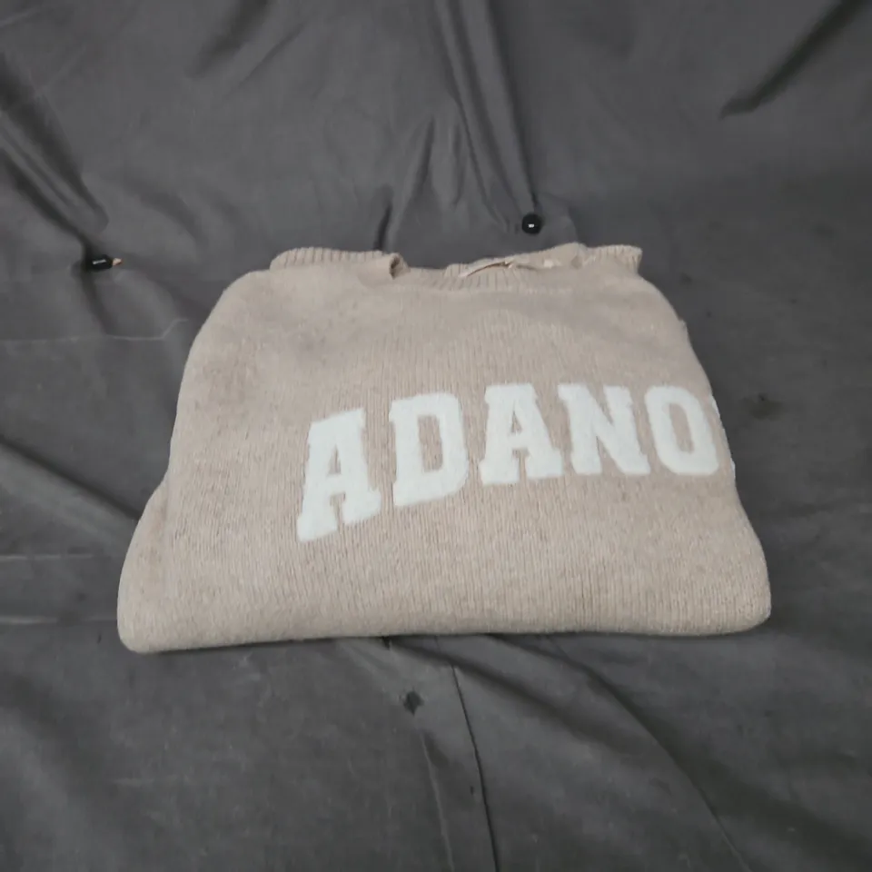 ADANOLA OVERSIZED KNIT SWEATSHIRT XXXL OATMEAL/MARSHMALLOW