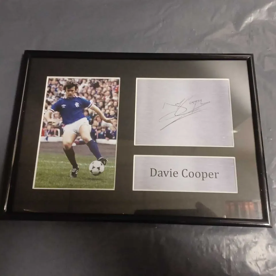 DAVIE COOPER C.P.R. BLACK FRAMED WALL ART - 30X22CM