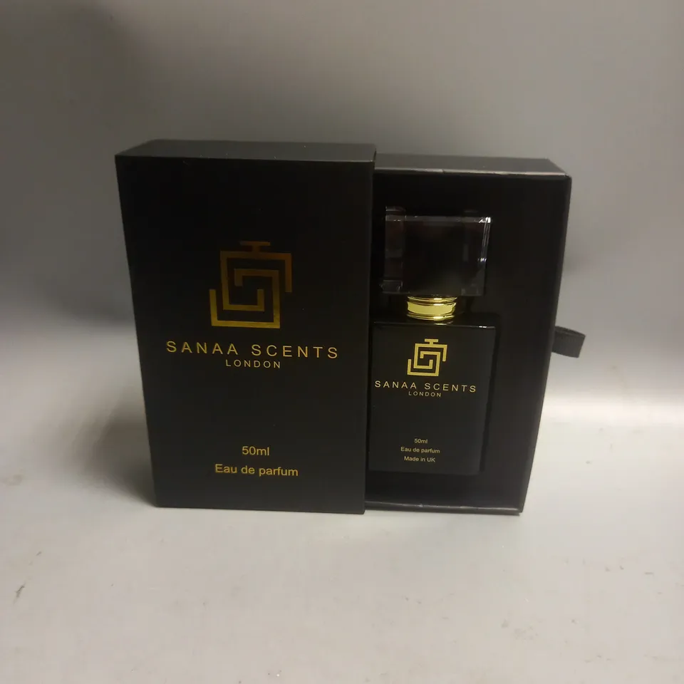 BOXED SANAA SCENTS LONDON EAU DE PARFUM IN A.MYSTIQUE 50ML