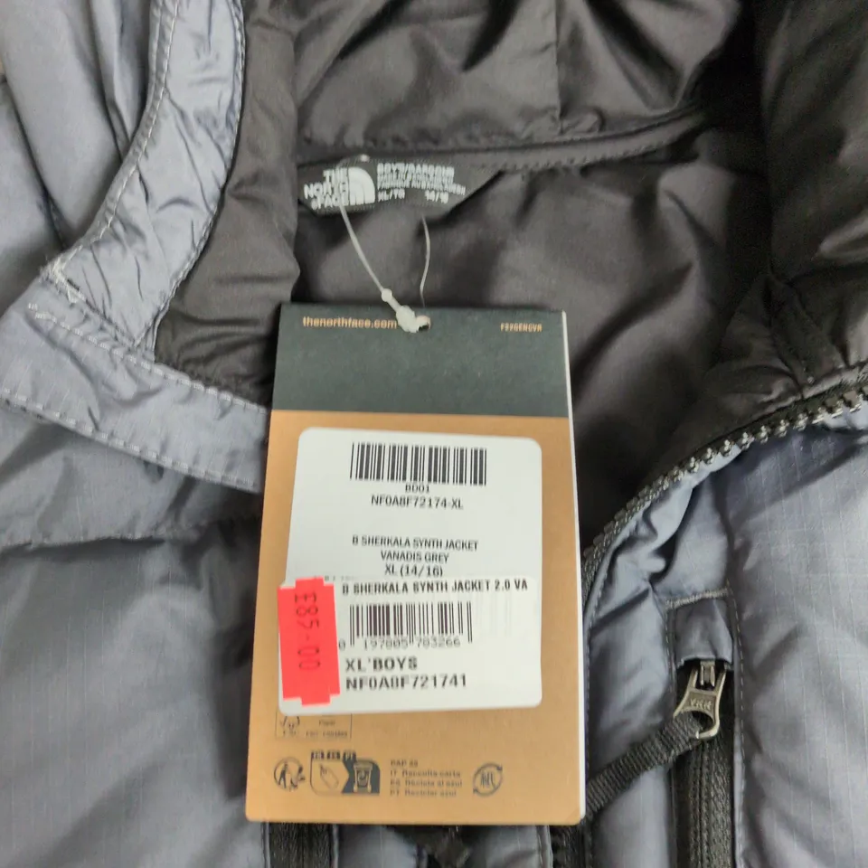THE NORTH FACE BOYS' PUFFER JACKET – BLACK – UK 14-16 (XL)