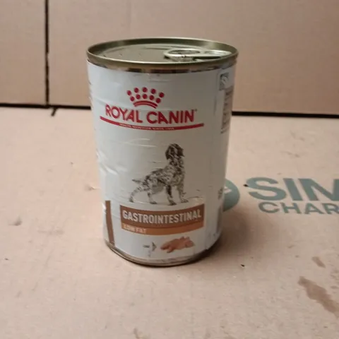 LOT OF 12 CANS OF ROYAL CANIN GASTROINTESTINAL LOW FAT DOG FOOD CANS 420G PER CAN