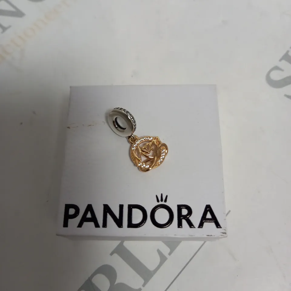 BOXED PANDORA TWO-TONE MOM DANGLE CHARM