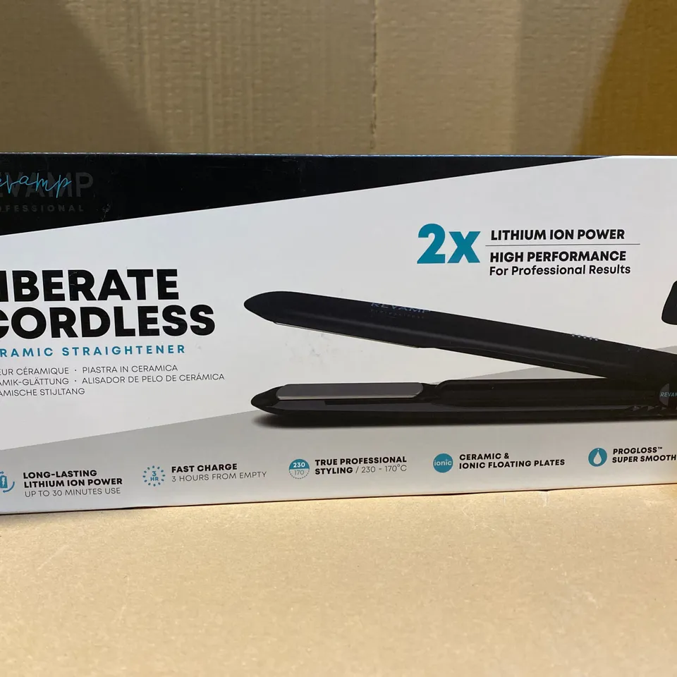 REVAMP LIBERATE CORDLESS CERAMIC STRAIGHTENER