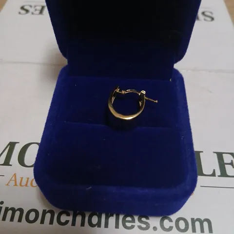 GOLD 9CT ITALIAN GOLD HOOP EARRING 2.5G 