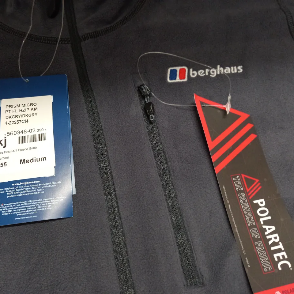 BERGHAUS HALF ZIP FLEECE - UK M