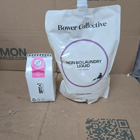 TOTE OF APPROXIMATELY 7 ASSORTED HOUSEHOLD ITEMS TO INCLUDE BOWER COLLECTIVE NON BIO LAUNDRY LIQUID ETC