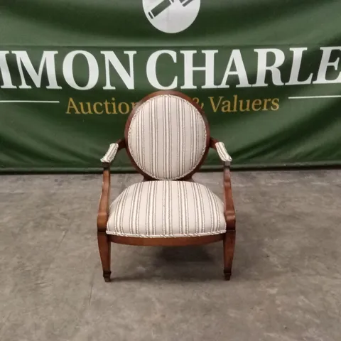 QUALITY HIGH-END DESIGNER FABRIC ACCENT CHAIR