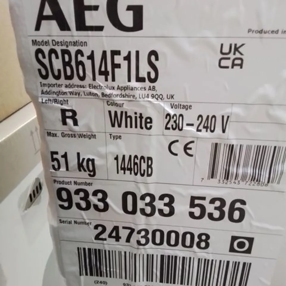 AEG 5000 COLDSENSE 60/40 FRIDGE FREEZER 144.1cm Model SCB614F RRP £700