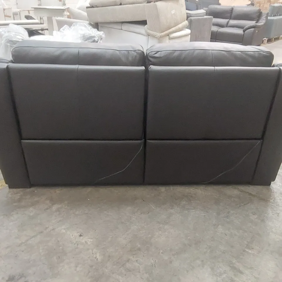 QUALITY DESIGNER ITALIAN MADE DEGANO 3-SEATER ELECTRIC RECLINING DARK BROWN LEATHER SOFA