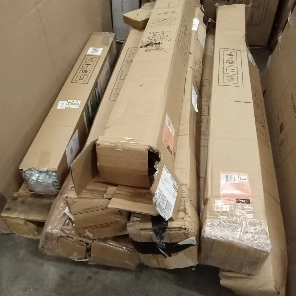 PALLET OF APPROXIMATELY 8 x ASSORTED DESIGNER PARASOLS 