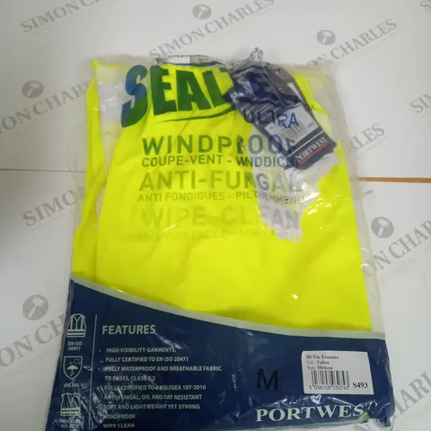 BAGGED HI-VIS TROUSERS SIZE M