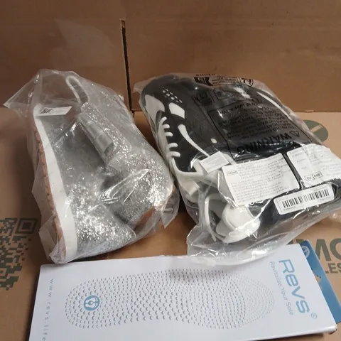 APPROXIMATELY 10 PAIRS OF ASSORTED SHOES TO INCLUDE - BOOTS - SLIPPERS - TRAINERS ETC