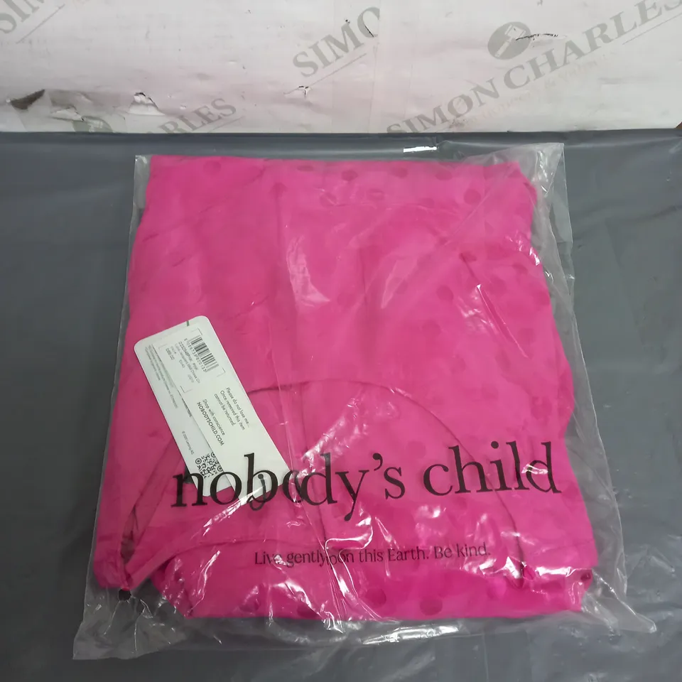 BAGGED NOBODYS CHILD LUNA JACQUARD MIDI DRESS SIZE 14