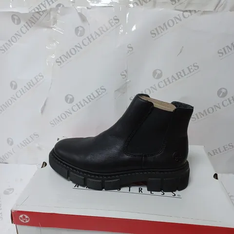 RIEKER ANTISTRESS BLACK CHUNKY ANKLE BOOT SIZE 5