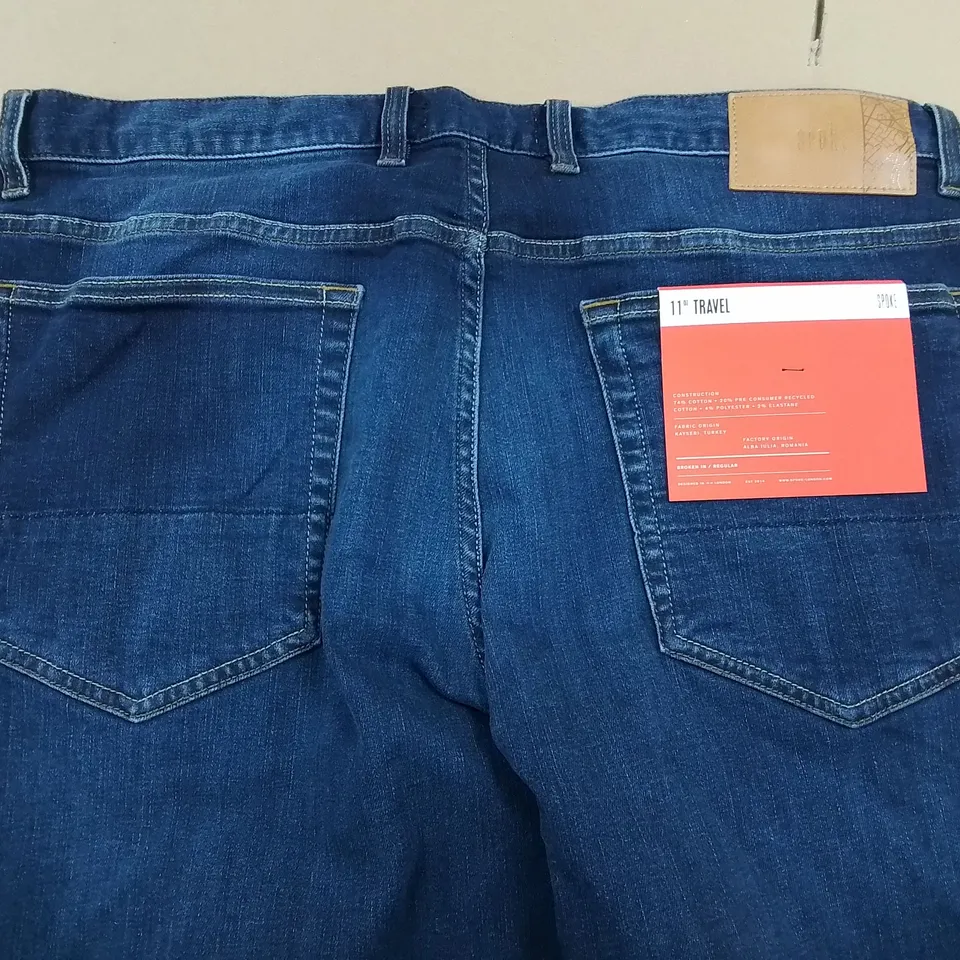 SPOKE 11OZ TRAVEL JEANS BROKEN IN / TRAVEL - BUILD A W36