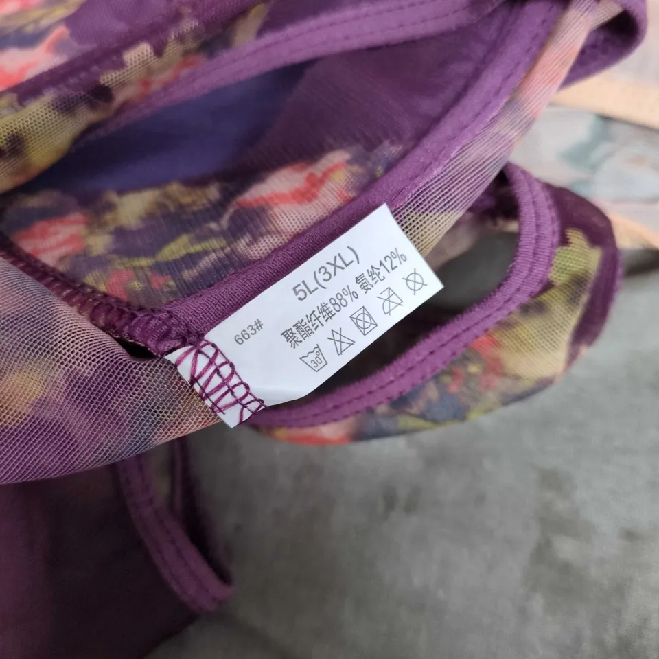 FLORAL-PRINT WOMEN'S BRAS (SET OF 3) – SIZE 5L(3XL)