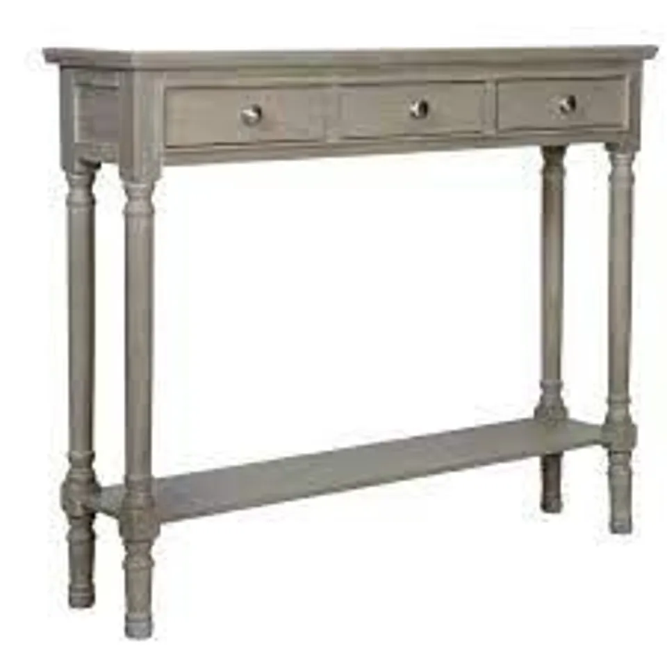 BOXED BOBBY JONES CONSOLE TABLE (1 BOX)