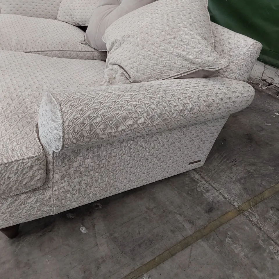 QUALITY BRITISH DESIGNER LOUNGE Co BRONWYN THREE SEATER SOFA DECO DIAMOND FABRIC 