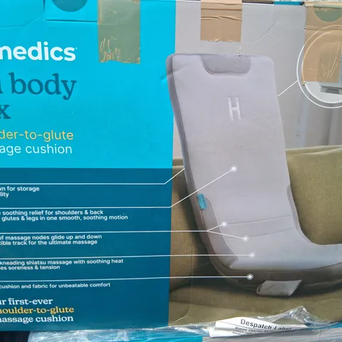 BOXED HOMEDICS FULL BODY FLEX SHOULDER TO GLUTE MASSAGE CUSHION MCS-512HCC-GB 