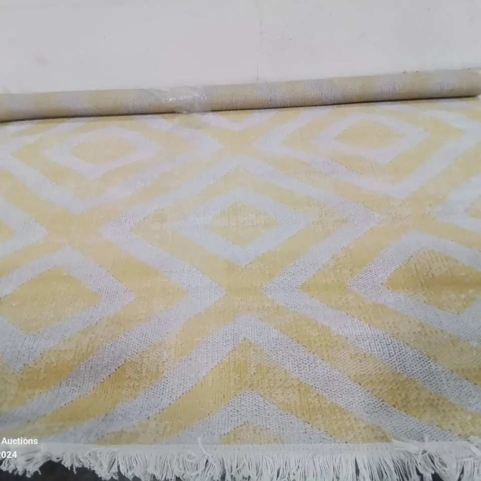 BRAND NEW PACO HOME 821 POCO YELLOW 120 X 170CM RUG