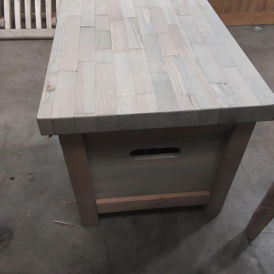 BOXED ALDSWORTH STORAGE BENCH