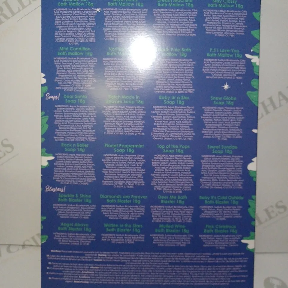 LOT OF 4 BOMB COSMETICS BABY IT'S COLD OUTSIDE! SOAPS & MALLOWS ADVENT CALENDARS